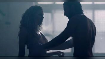 Lucy Aarden Nude in Death Race 4 Beyond Anarchy: Electrifying Scene