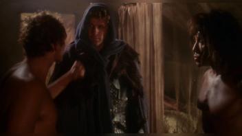 Stunning Naked Blonde Woman in The Sword and the Magician